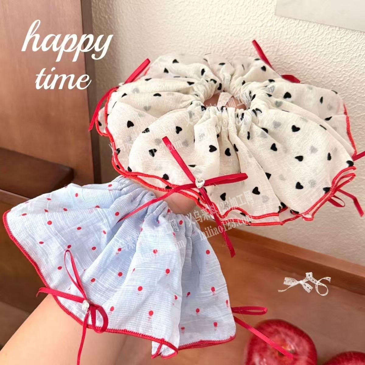 布艺发圈上面粘配件的手工活外发，寻找粘胶