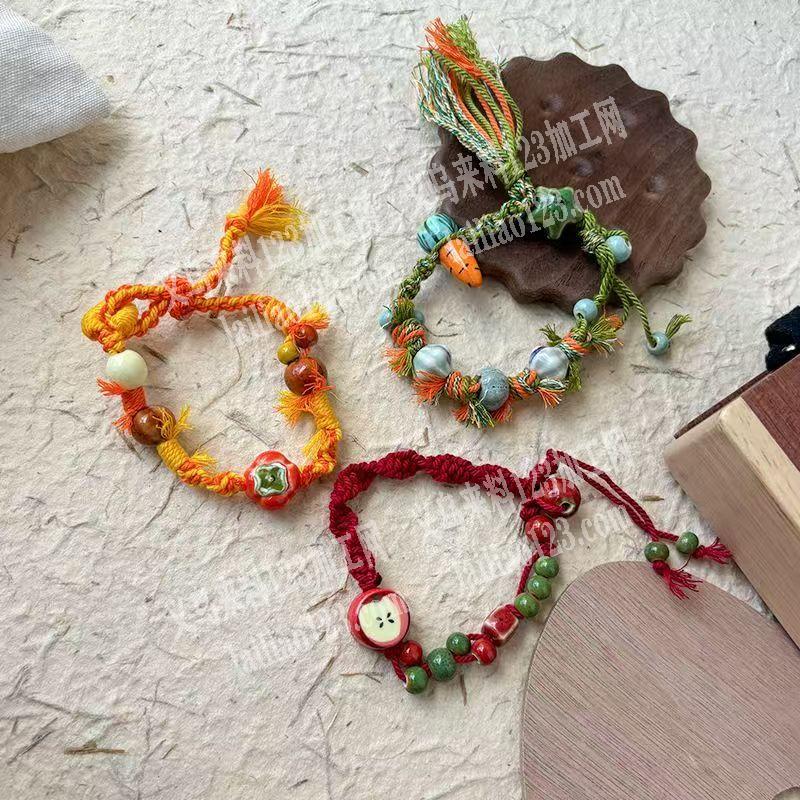 长期有手链串珠+编织+打结的手工活外发，