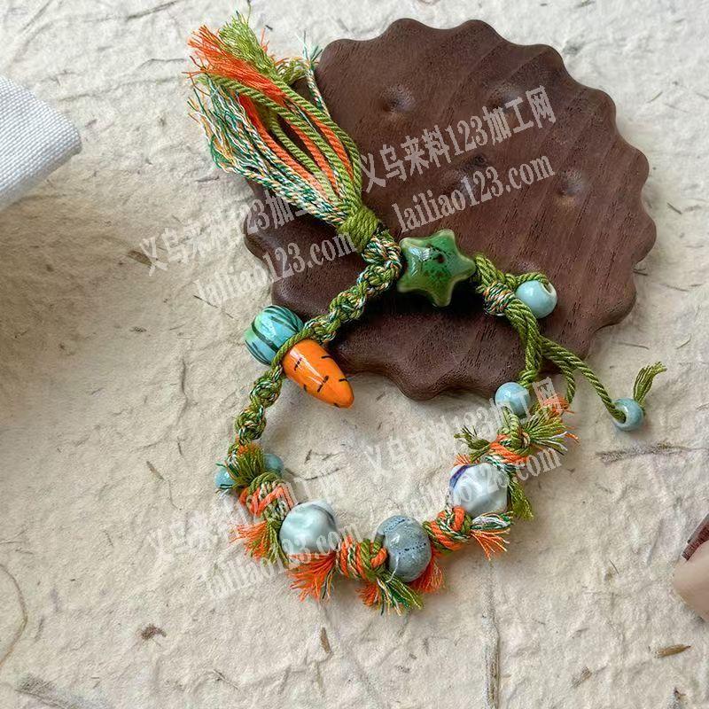 长期有手链串珠+编织+打结的手工活外发，