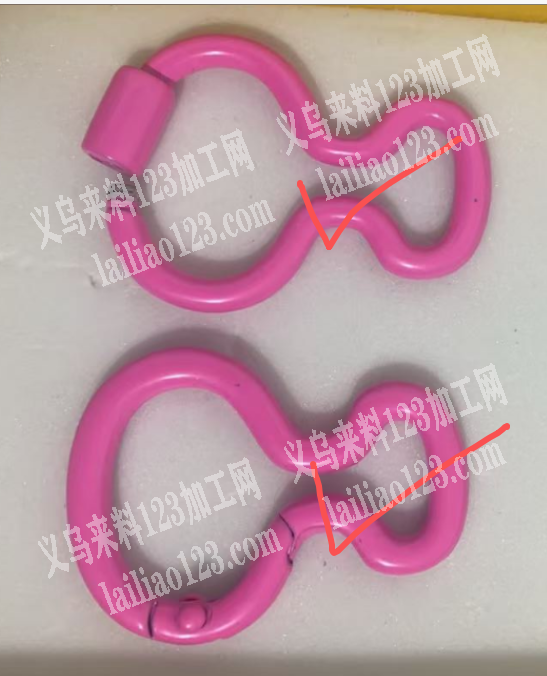 不锈钢加钥匙扣订单，如图，寻找打钩这2款