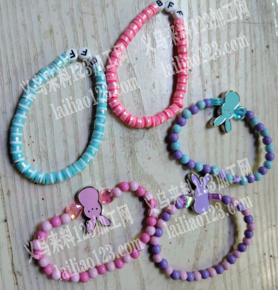 简单手链穿珠子的手工活外发，如图，寻找会