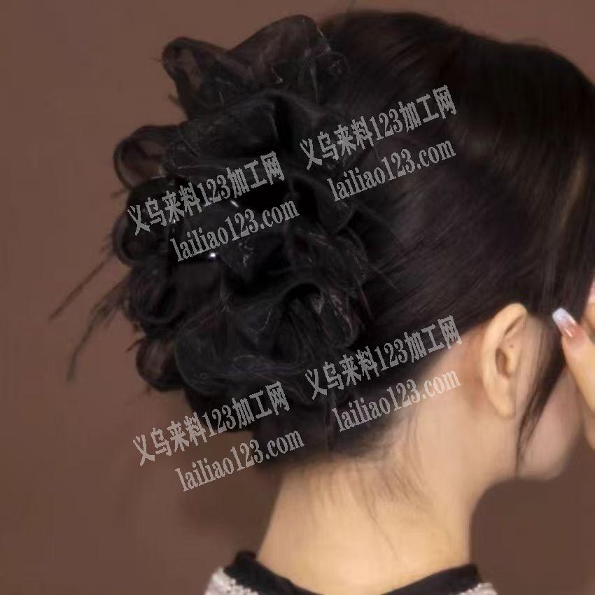 泡泡网纱云朵抓夹，如图成品订单，长期有订