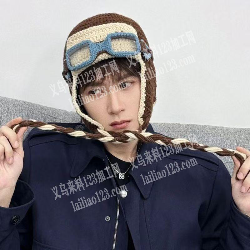 爆款手工编织帽子订单，外发加工，如图，明