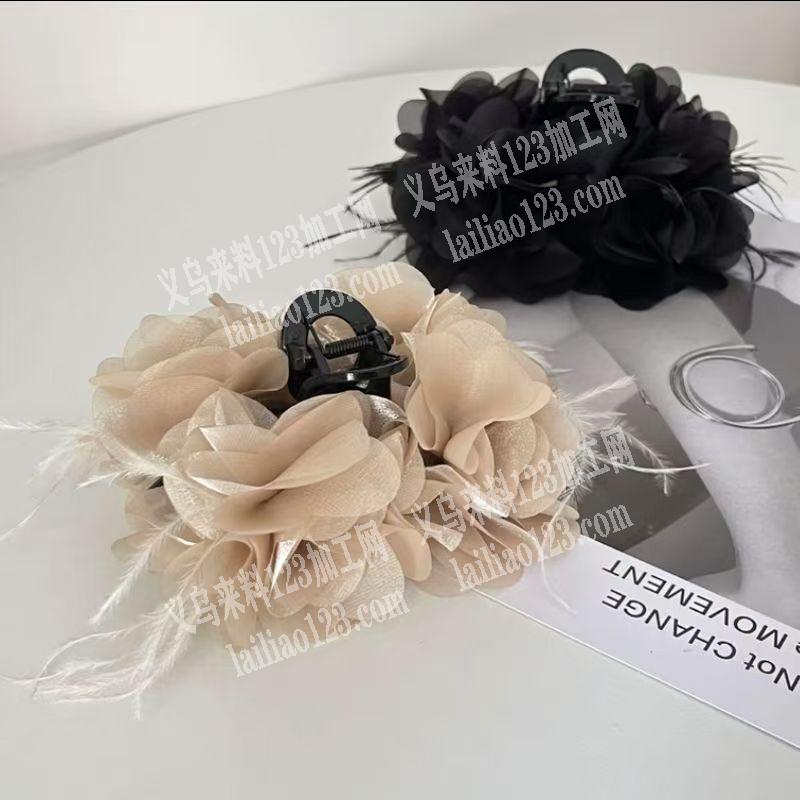 电商公司采购如图花朵抓夹成品，。有订单，