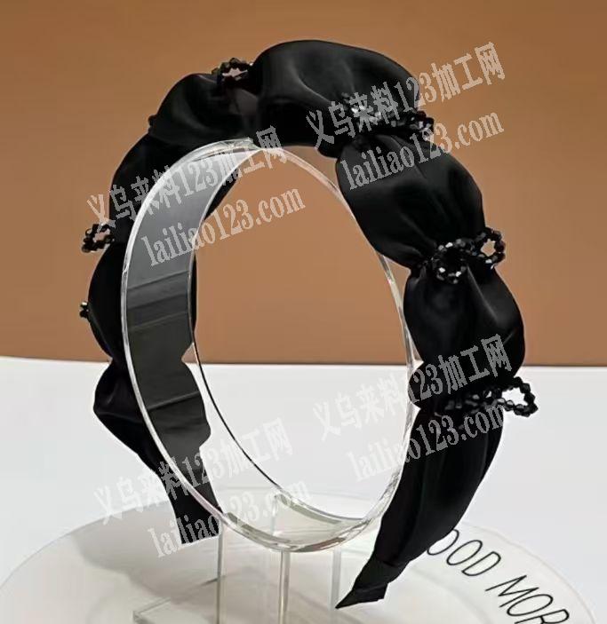 布艺手工缠绕的发箍成品订单，如图，寻找发