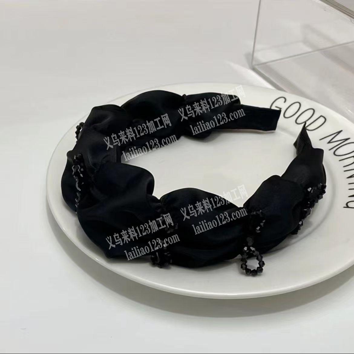 布艺手工缠绕的发箍成品订单，如图，寻找发