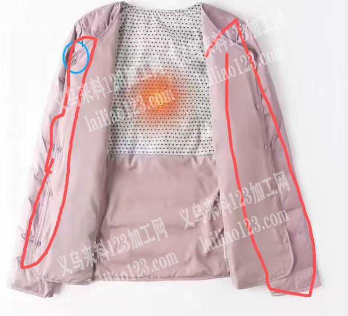 大量订单，打扣外发加工，大量衣服。如图。