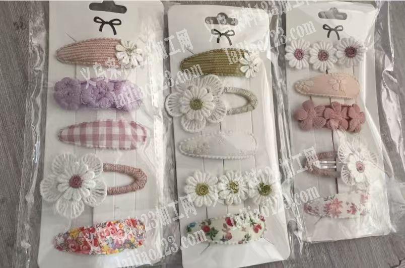 儿童发夹订单，如图，成品半成品都可以的，