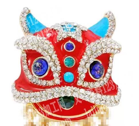 合金饰品订单，狮子头饰品配件订单，如图，