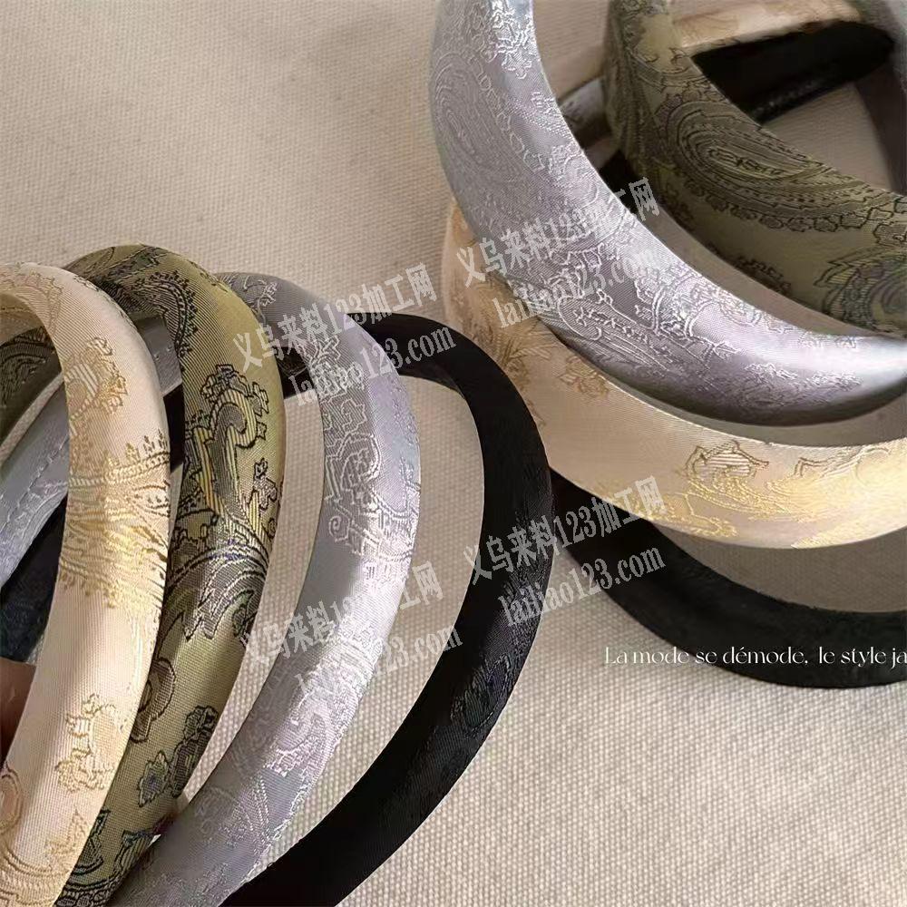 绸缎布料的发箍订单，如图布艺发箍订单，寻