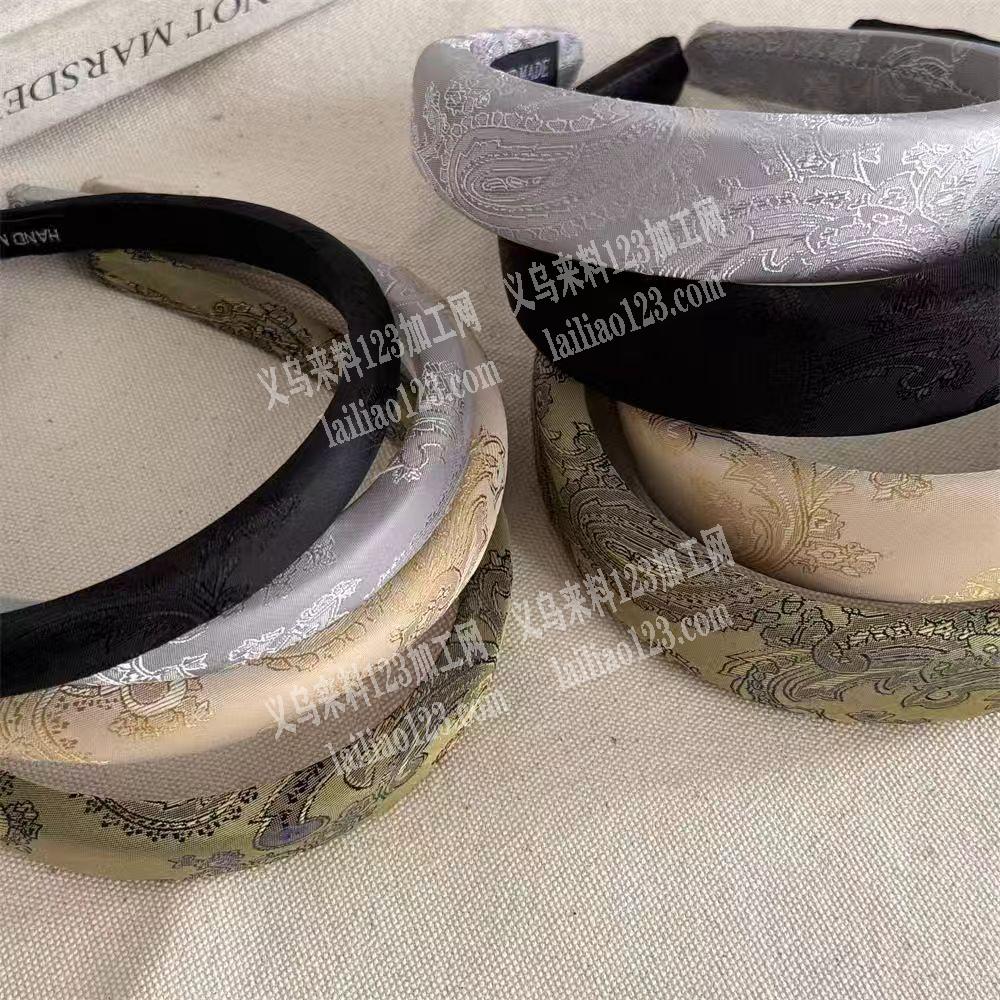 绸缎布料的发箍订单，如图布艺发箍订单，寻