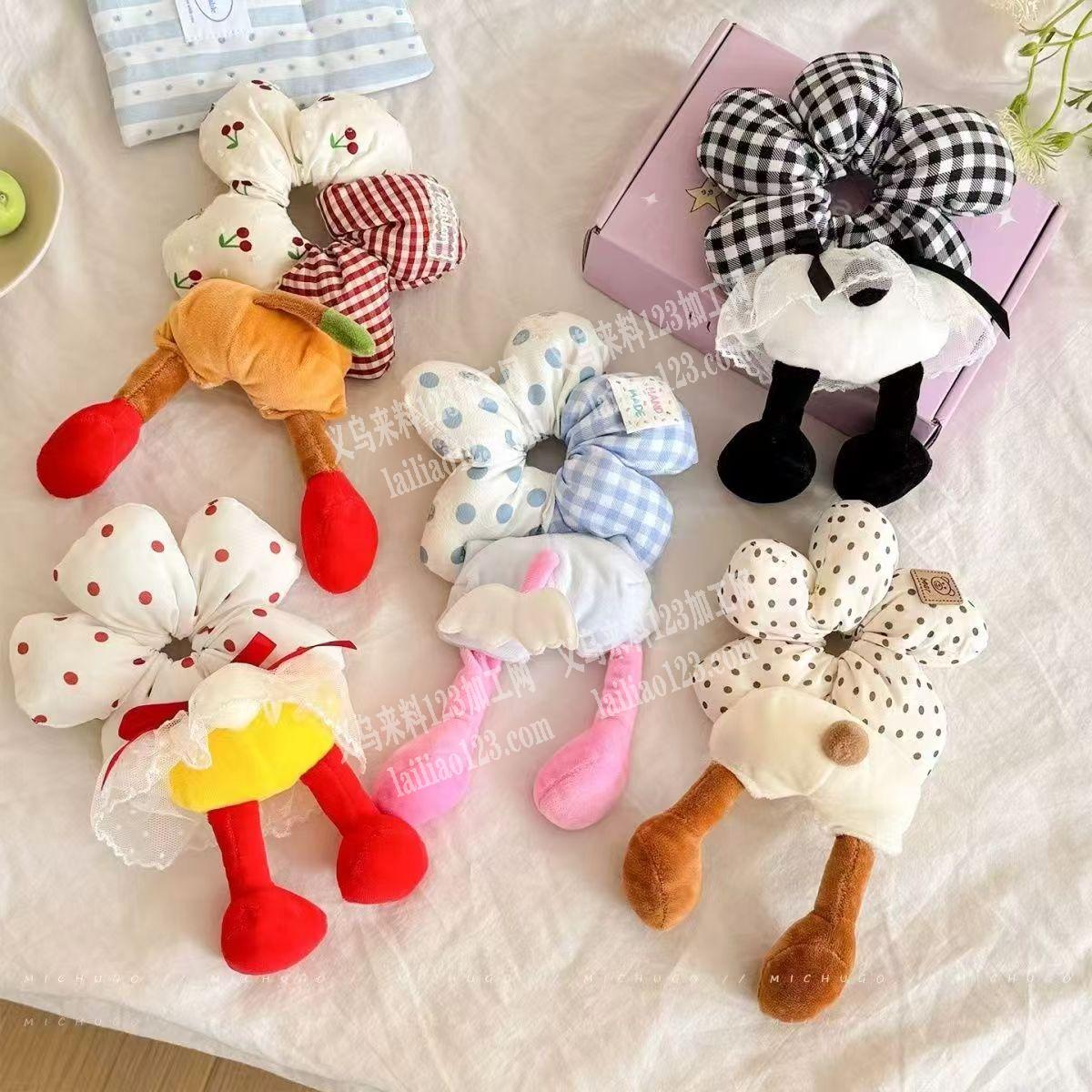 花瓣花朵的布艺发圈订单，如图，外发加工，