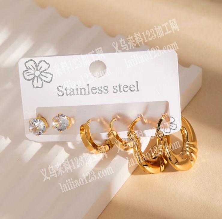 大量，不锈钢耳环订单，如图，套装，大量订