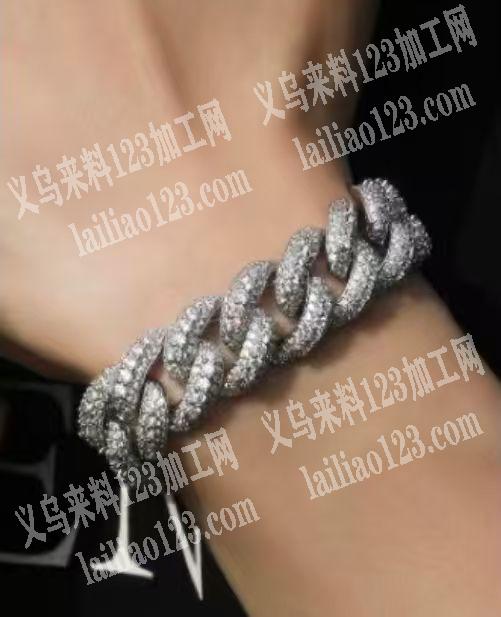 手链订单，成品订单，如图，铜镶锆的手链的