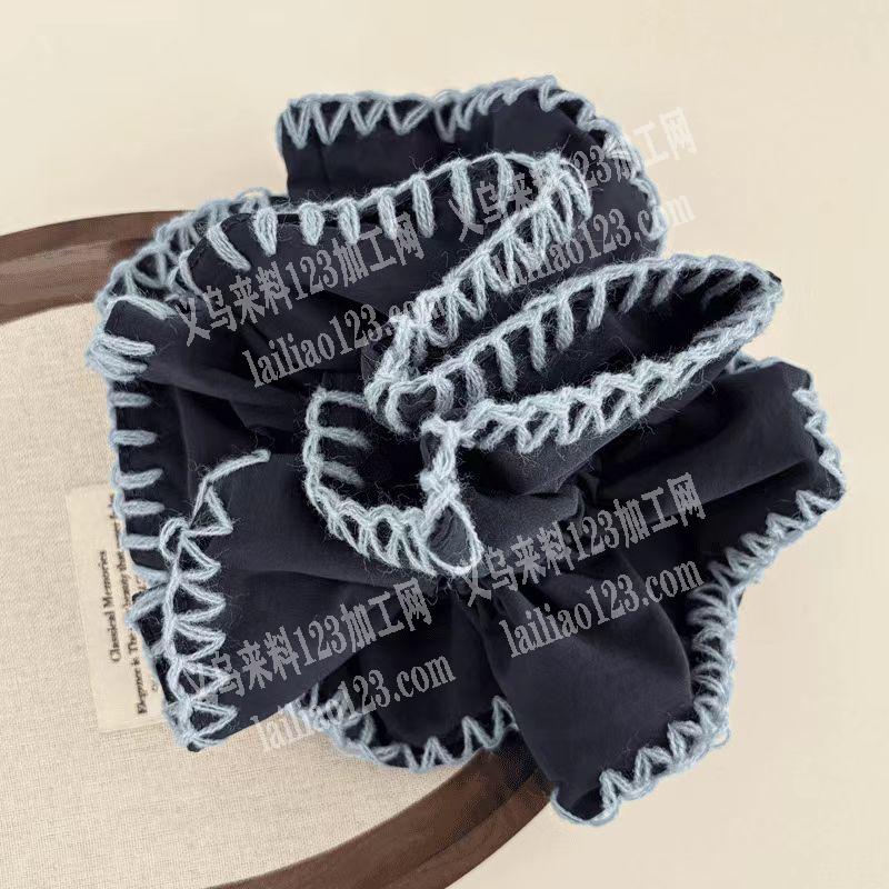 这个发圈上面，毛线锁边这种工艺哪家能做？