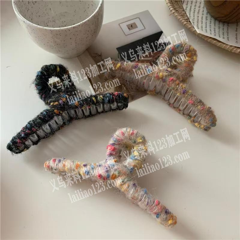 【抓夹缠绕的手工活外发】附图片，抓夹绕毛