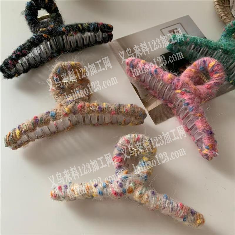 【抓夹缠绕的手工活外发】附图片，抓夹绕毛