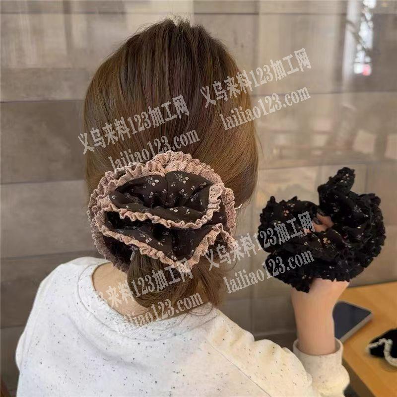 布艺发圈外发加工。，纯加工，如图，寻找发