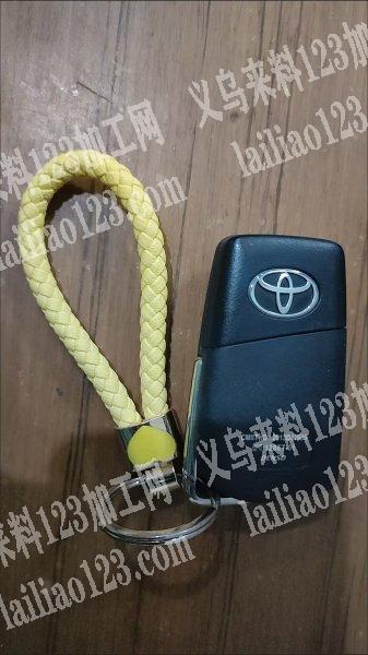 皮革编织的钥匙扣挂件挂绳订单，如图，寻找