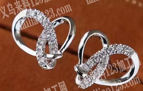 饰品成品。耳钉，附图片，寻找厂家要货，要