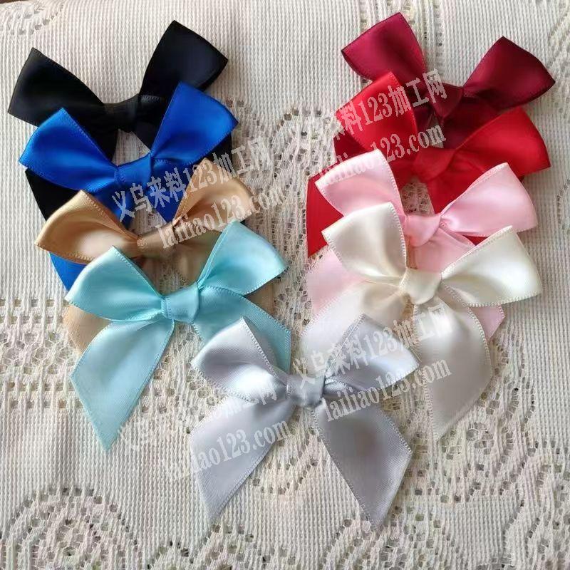 布艺蝴蝶结打结，需要打架子结的，会做的有