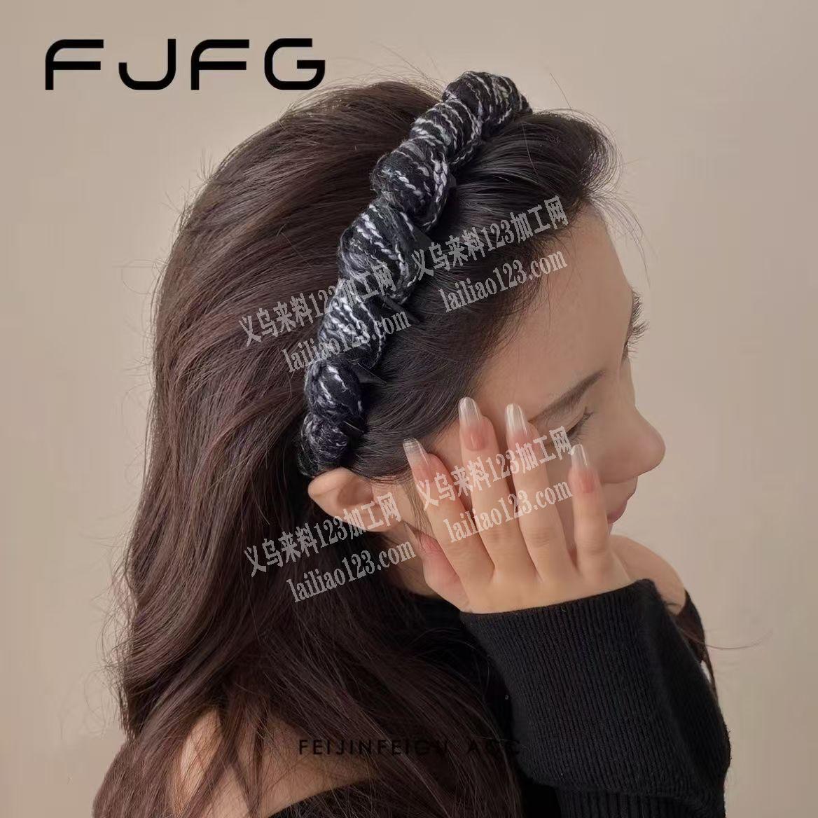 这个毛线缠绕发箍的手工活外发加工，寻找会