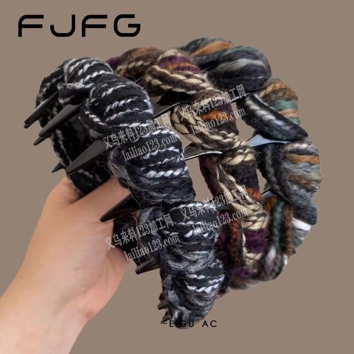 这个毛线缠绕发箍的手工活外发加工，寻找会