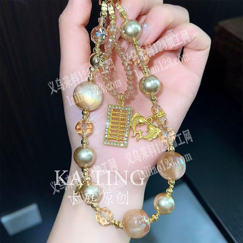 手机链穿珠子的手工活外发加工，发义乌本地