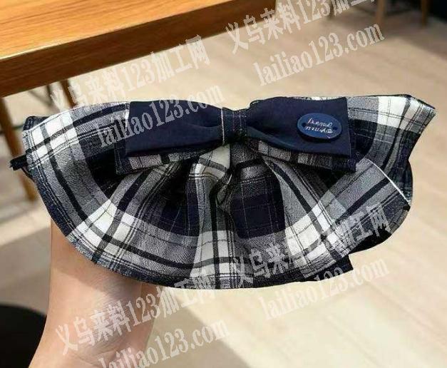 布艺花边蝴蝶结发夹订单，如图，寻找工厂，