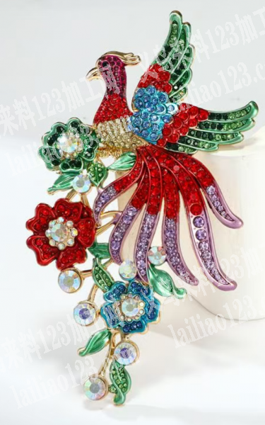 合金孔雀压铸胸针订单，如图，寻找专业做这