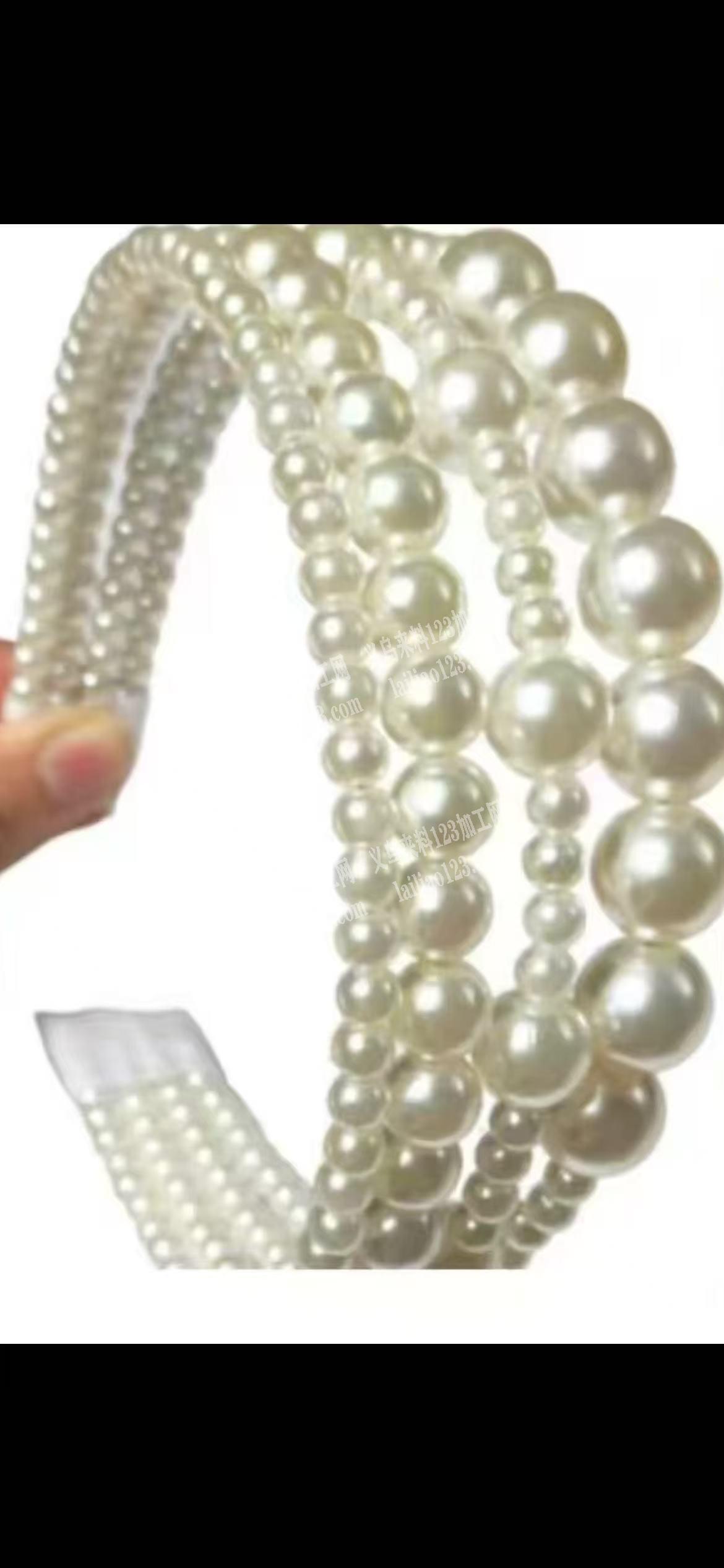 公司有如图珍珠发箍成品订单寻找，专业做这