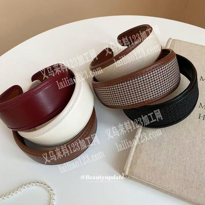 皮质发箍踩线包边外发加工，寻找做专业做包