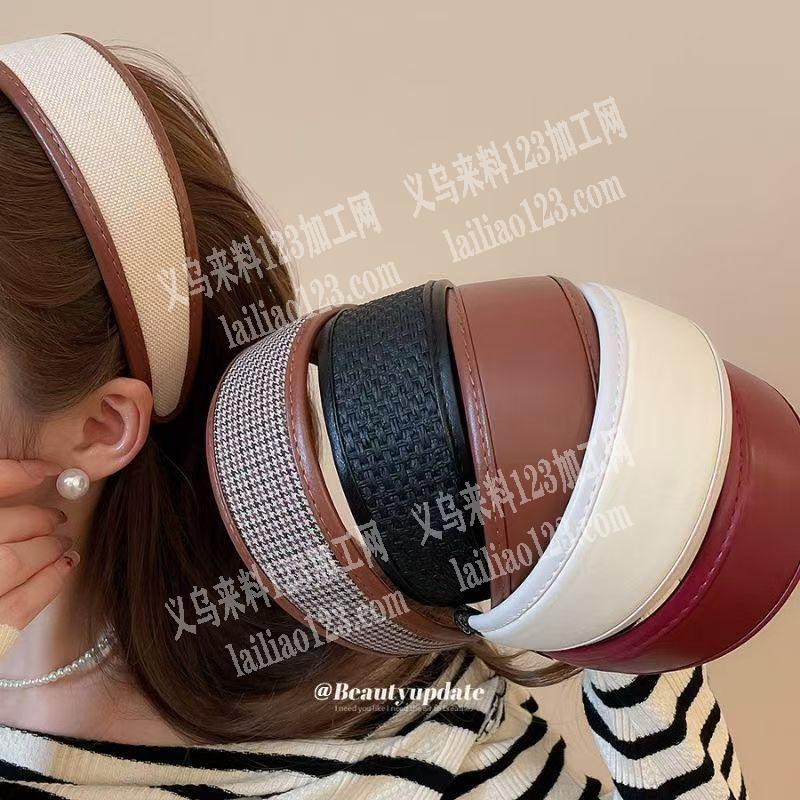 皮质发箍踩线包边外发加工，寻找做专业做包