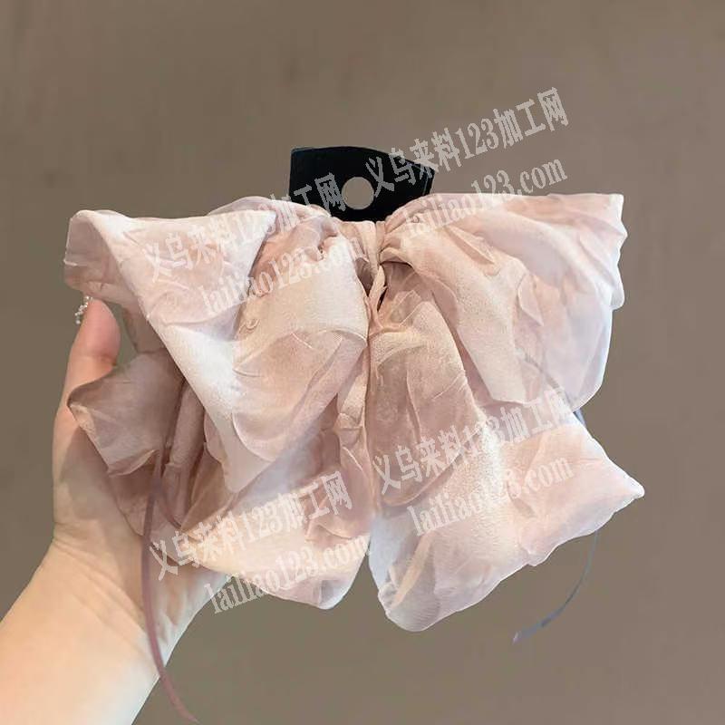 商贸城店面找专业做布艺蝴蝶结发饰的工厂，