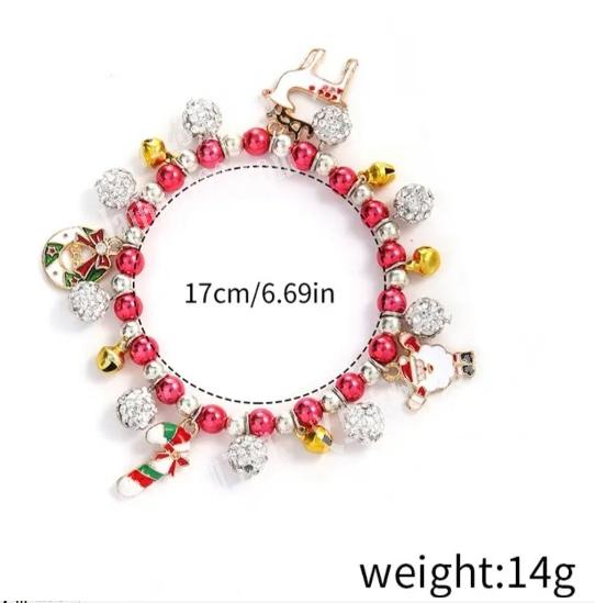 【价格3元左右的】圣诞手链成品订单，如图