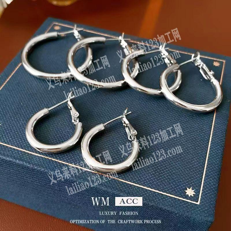 大量扣圈耳环成品订单，如图，寻找成品工厂