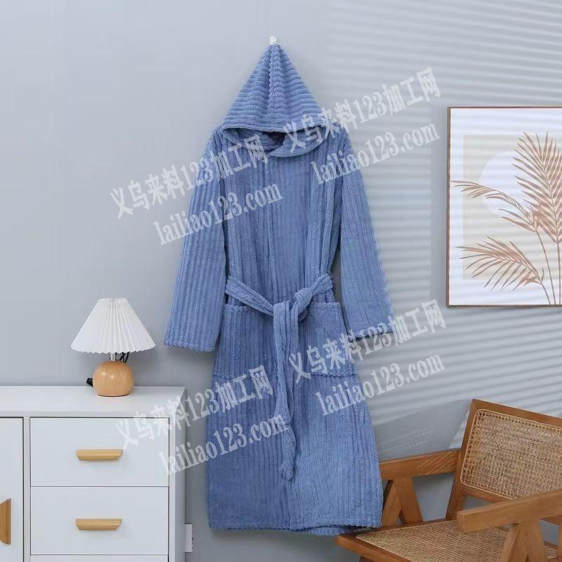 长期有睡意睡袍长袍外发加工，如图，寻找服