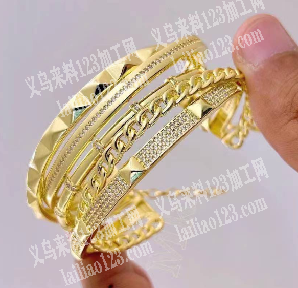 大量手镯订单，如图，系列的，寻找专业做金
