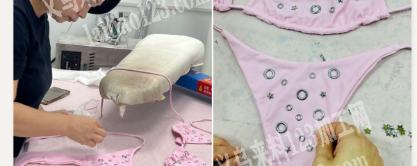 公司钉扣打鸡眼打气眼，外发加工，如图，寻