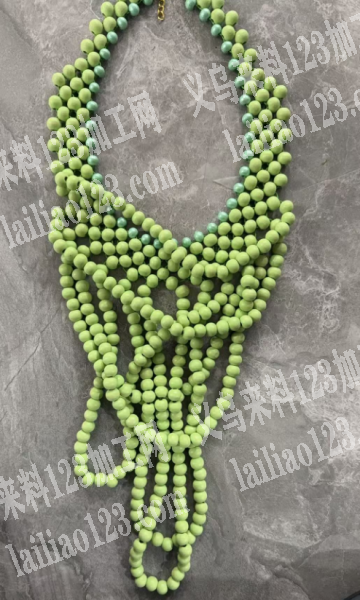 【可发外地的手工活】项链穿珠子编织的手工活外发，寻找会做的手