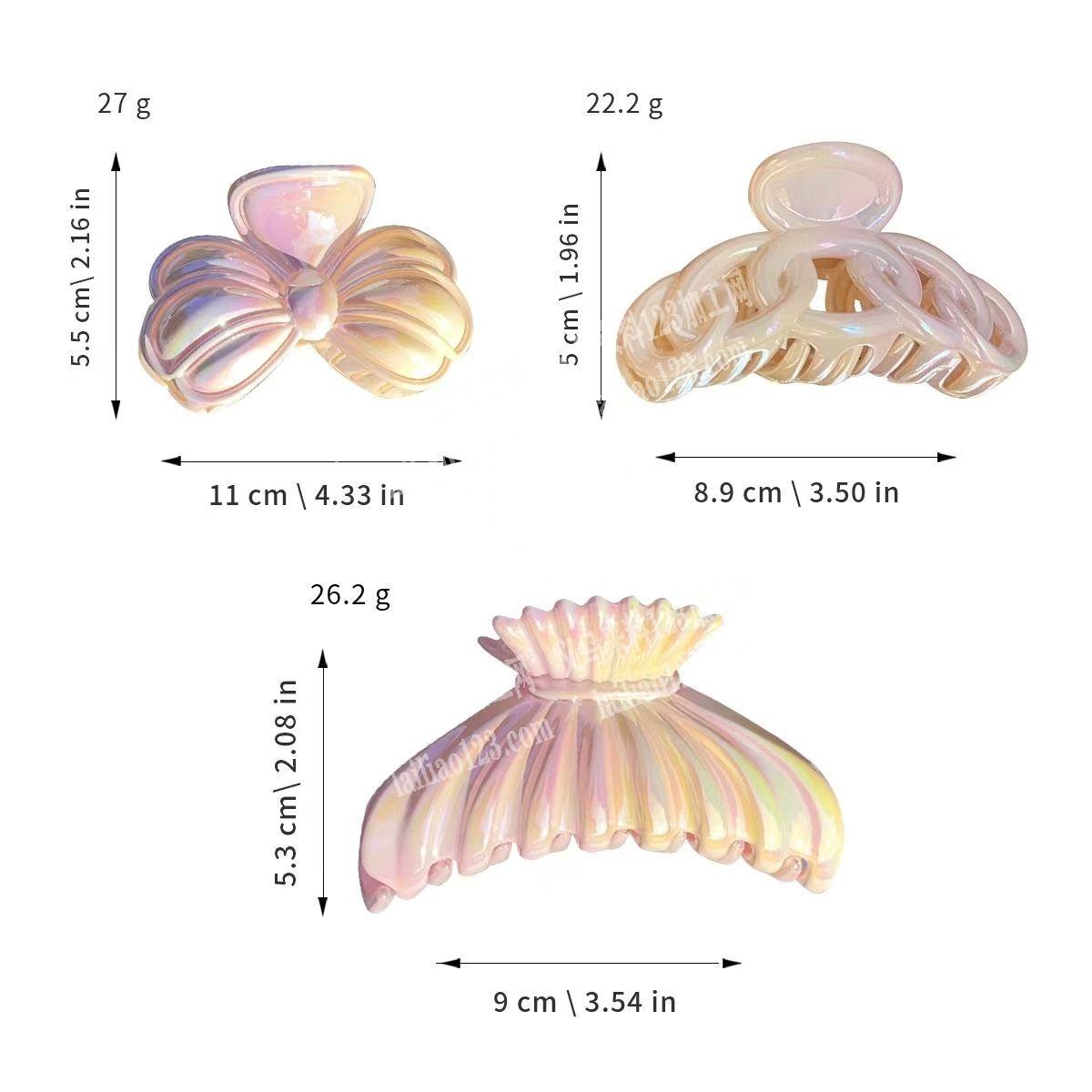 如图几款渐变色的抓夹订单，寻找成品工厂，