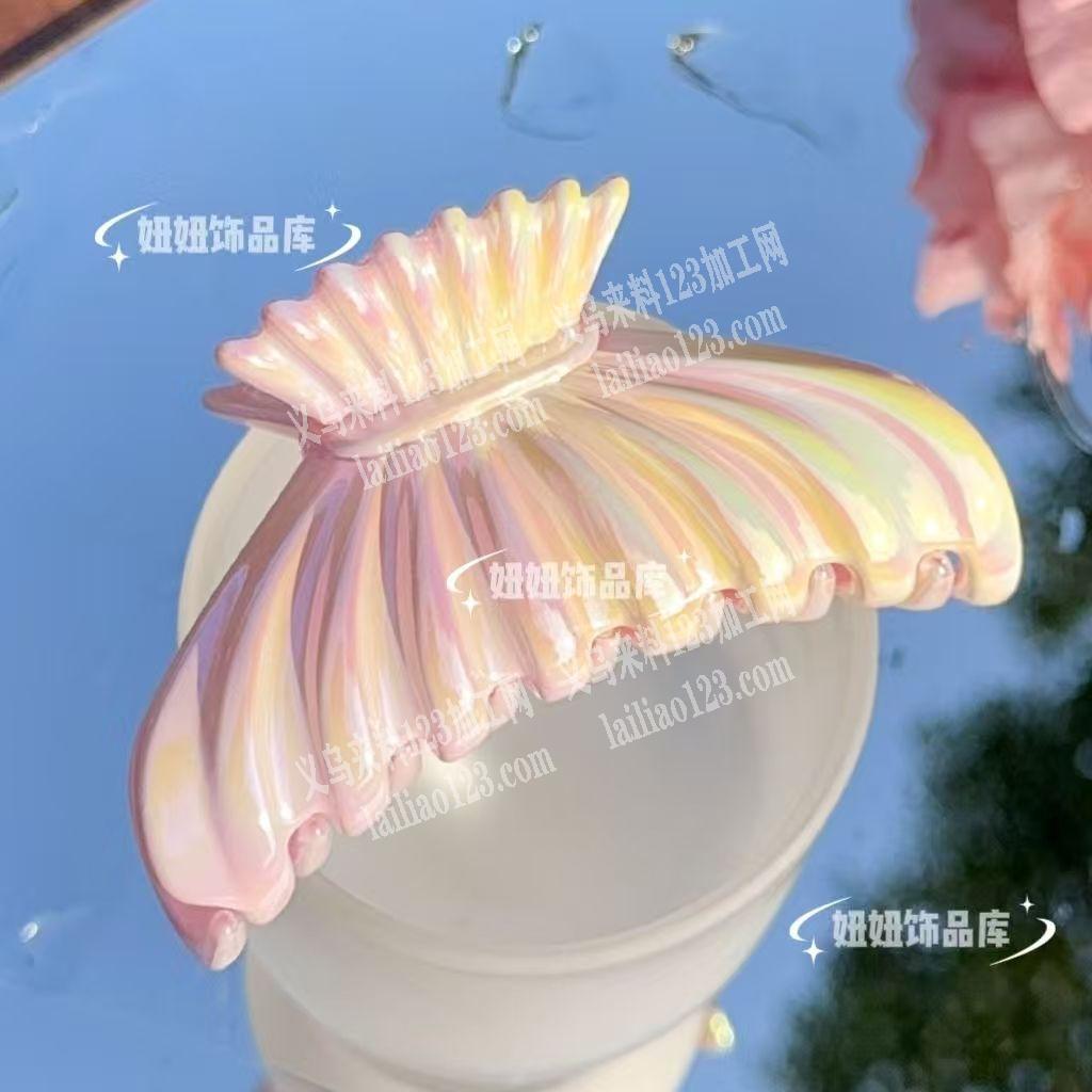 如图几款渐变色的抓夹订单，寻找成品工厂，