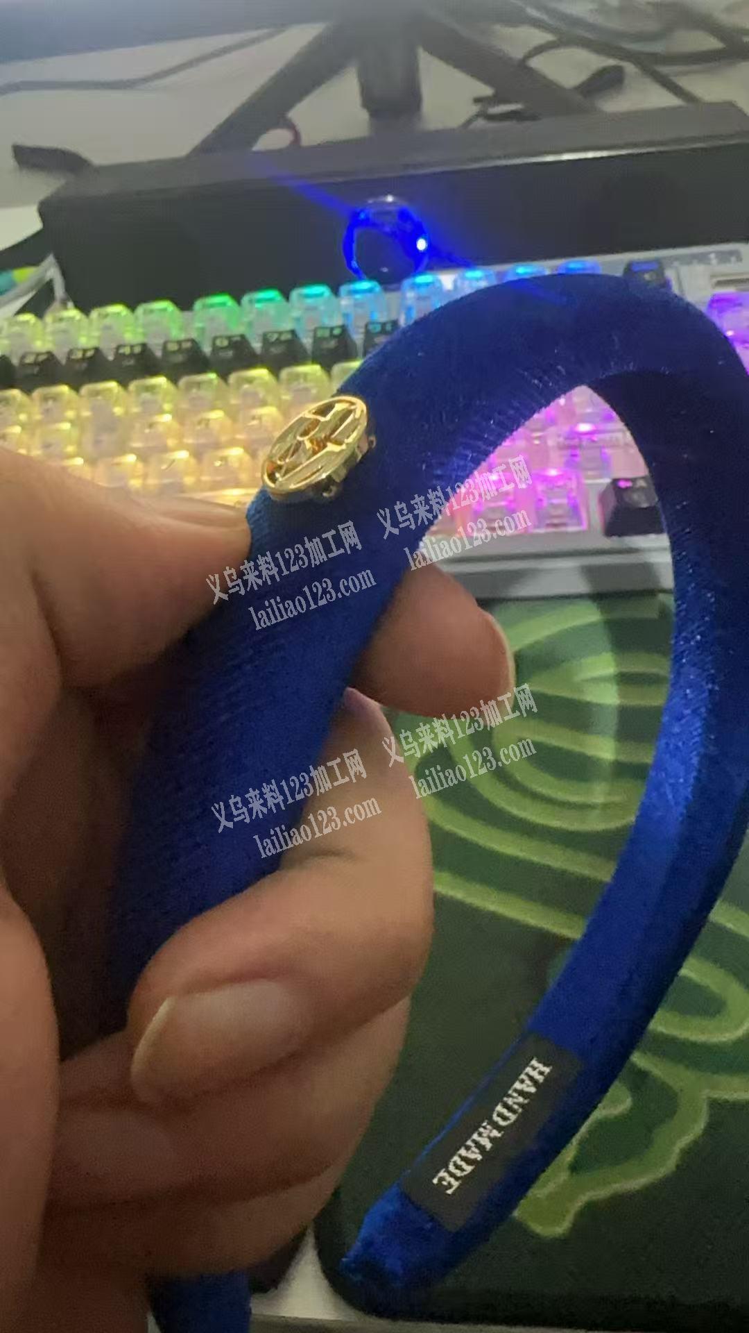 手工活外发，如图，找会手工穿线缝上去的加