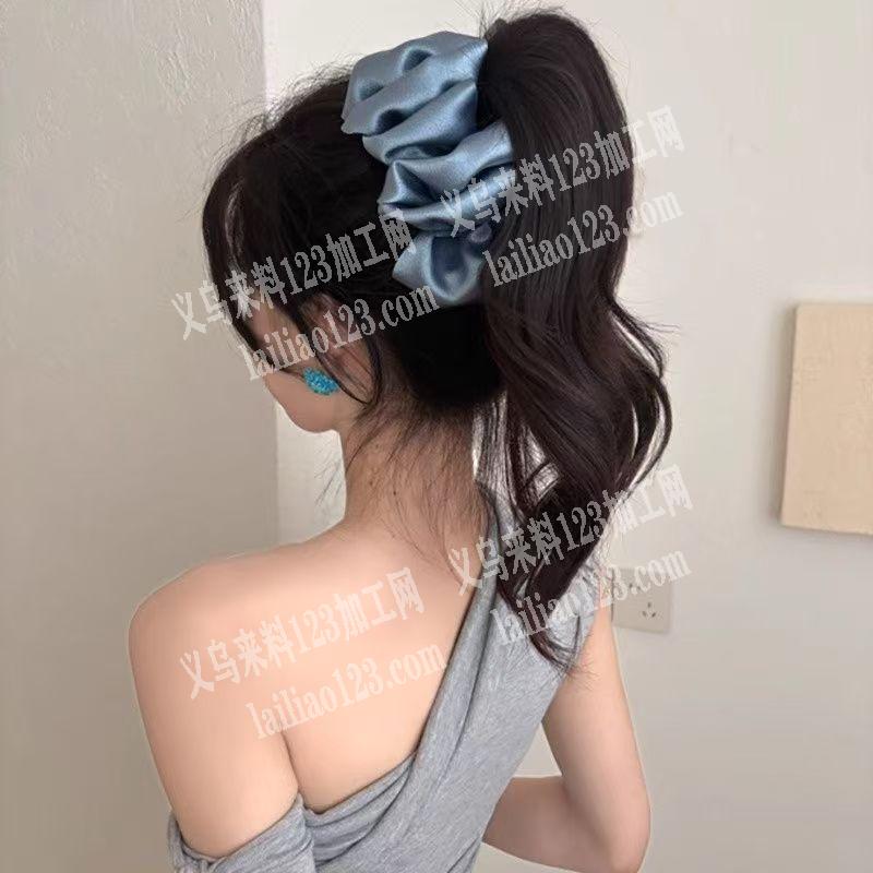 布艺泡泡袖抓夹订单，如图，有订单，采购现