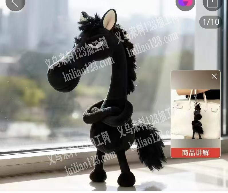 电商采购如图黑马挂件，寻找厂家，如图有单