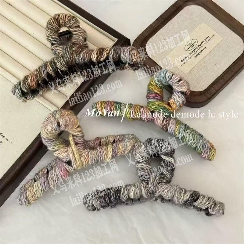 【可发外地做】这个爪夹绕毛线条的手工活，