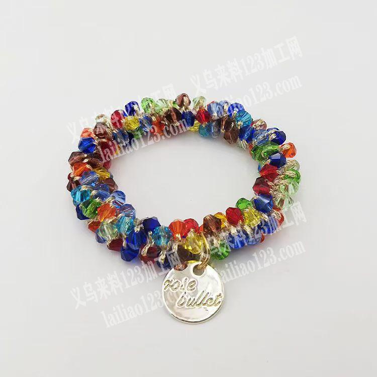 手工串珠钩针发圈手链订单，如图，寻找专业