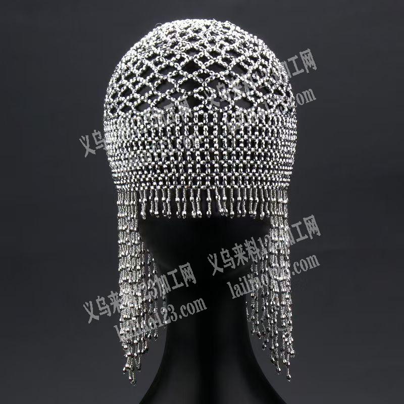 穿珠子编织帽子订单，手工订单，如图，寻找