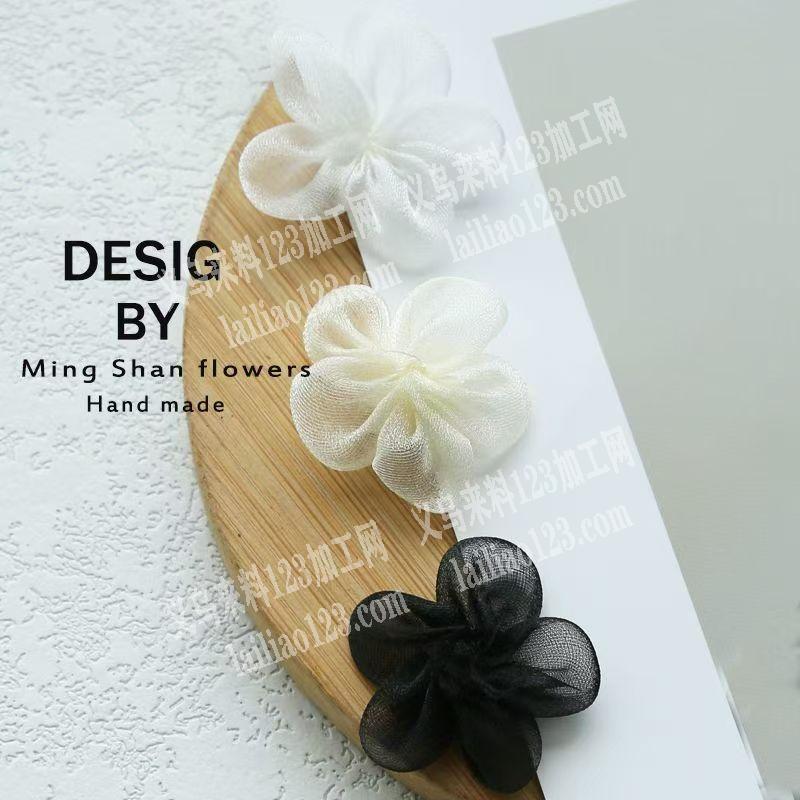 手缝花朵网纱花朵订单，如图，寻找专业做这