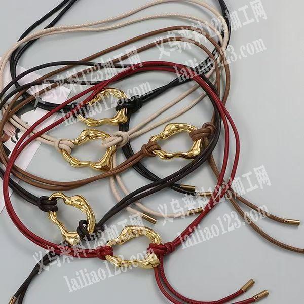 腰带订单。，如图。寻找这个皮绳腰带工厂，